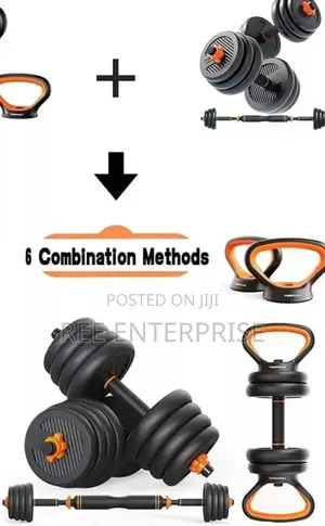 50kg Brand New 6in1 Adjustable Kettle Bell Weights