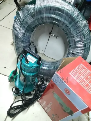 Submersible Water Pump 1hp +Braided Hose Pipe 30meters1inch