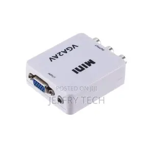 Axgear Vga to Av Rca Composite Converter Adapter Box With Au
