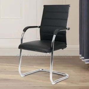 Top Notch Black Waiting Chair/Office Chair Yt8k