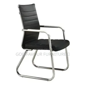 Elegant Office Chair/Waiting Chair With Armrests Black Hj9v