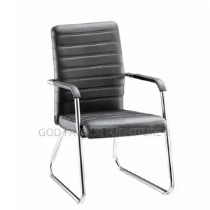 Black Unique Office Chair/Waiting Chair Hf6k