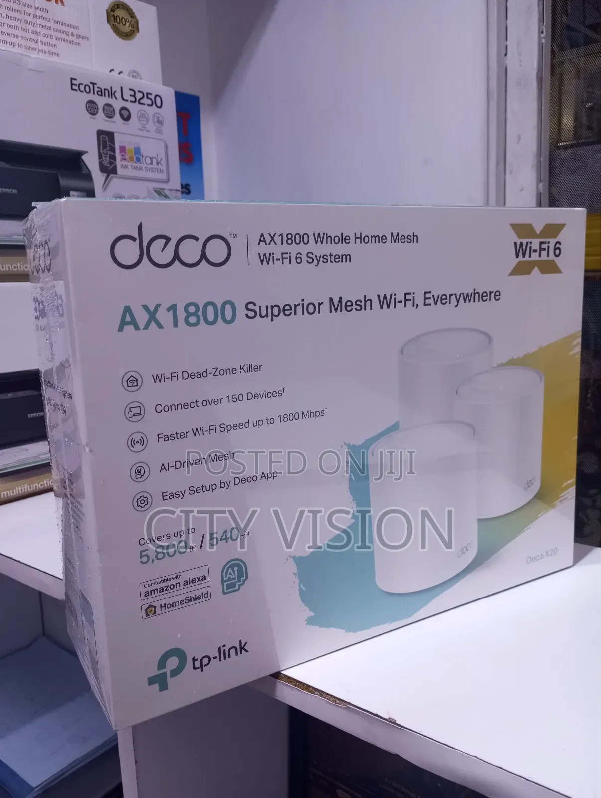 Tp-Link Deco X20 Ax1800 Whole Home Mesh Wifi 6 System 3 Pack