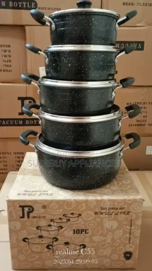 *James Pot Black Cookware Set(Wove)