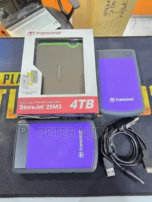 Transcend External HDD 4tb – Iron Grey – Ts4tsj25m3s