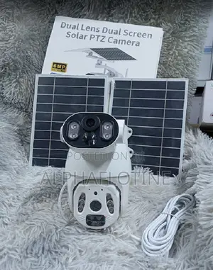 Solar Security Cameras Wireless Outdoor Dual Cameras