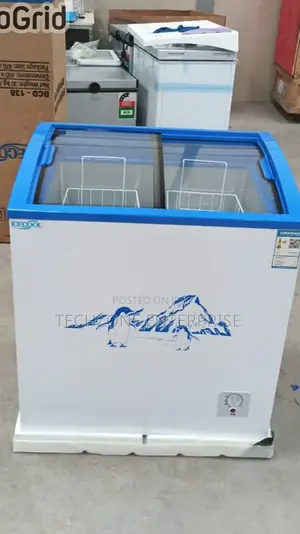 Icecool 159l Display Chest Freezer Sliding Glass Door ,
