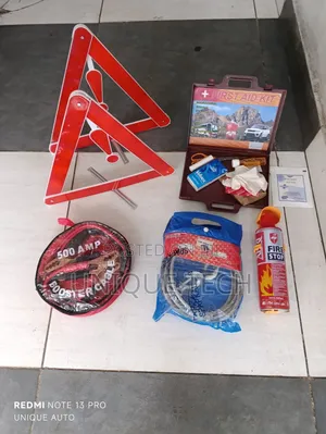 5-in-1 Safety Kit / Triangle, Jumper, Fire Stop & Tow Rope
