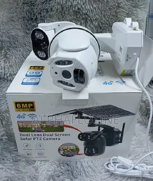 High-Resolution 6mp,4g Simcard,Dual Lens Dual Screen Solar PTZ Camera