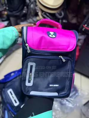 Large Size Sm Baby Pink Color Kids School Bags Grade 2 to 6