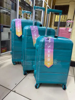 Turquoise Green Rubber Suitcase Set 3 in 1 at 8500
