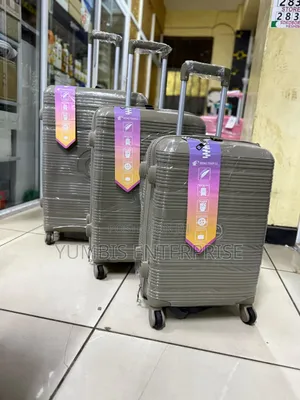 Brown Luggage Sets 3 in 1 at 8500 Rubber Unbreakablesuitcase