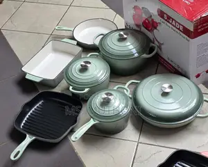 Sea Salt 11pcs Enamel Cast Iron Cooking Pots*