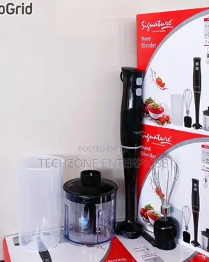 Signature 4 in 1 Hand Blender With Stainless Steel Cutter