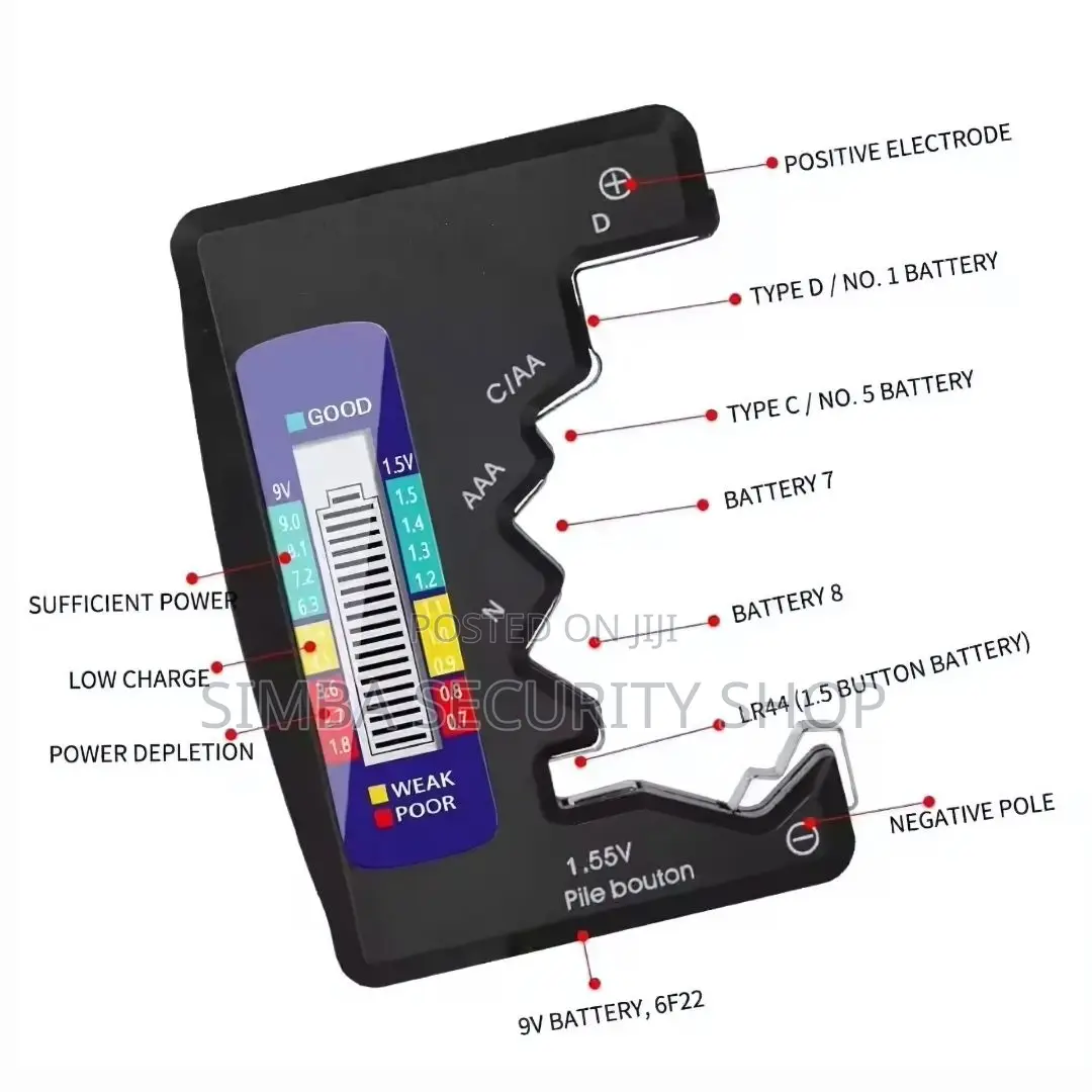 Universal Digital Battery Tester Bt-886 Portable LCD Voltage
