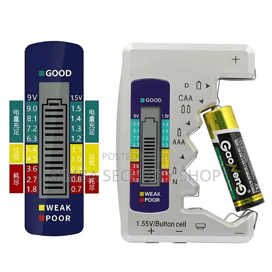 Digital Battery Tester Meter Voltage Measurer Analyzer Gift
