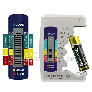 Digital Battery Tester Meter Voltage Measurer Analyzer Gift