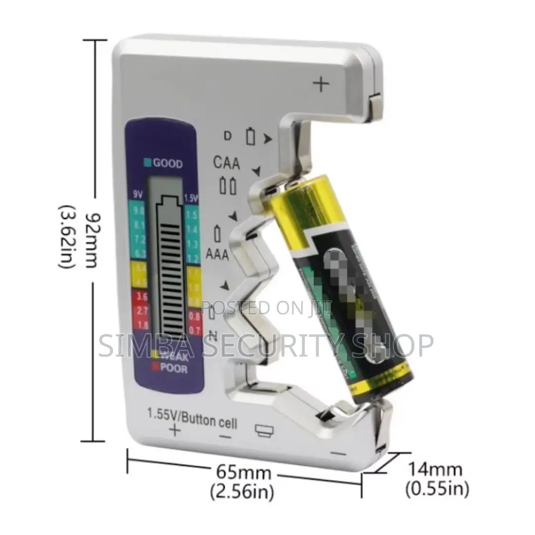 Digital Battery Tester Meter Voltage Measurer Analyzer Gift