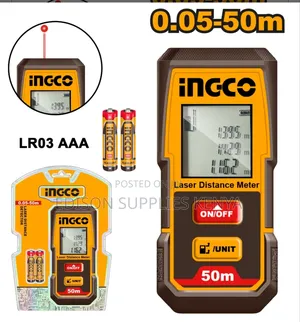 50m Laser Distance Meter Ingco Detector Laser Measure Range