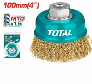 Total Tac31041 Wire Cup Brush
Dia: 100mm, 4"