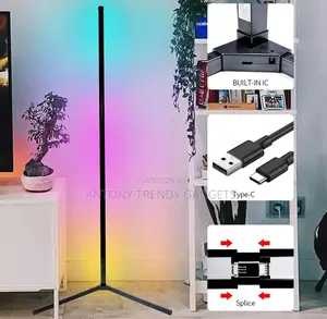 Rgb Corner Floor Lamp For Bedroom