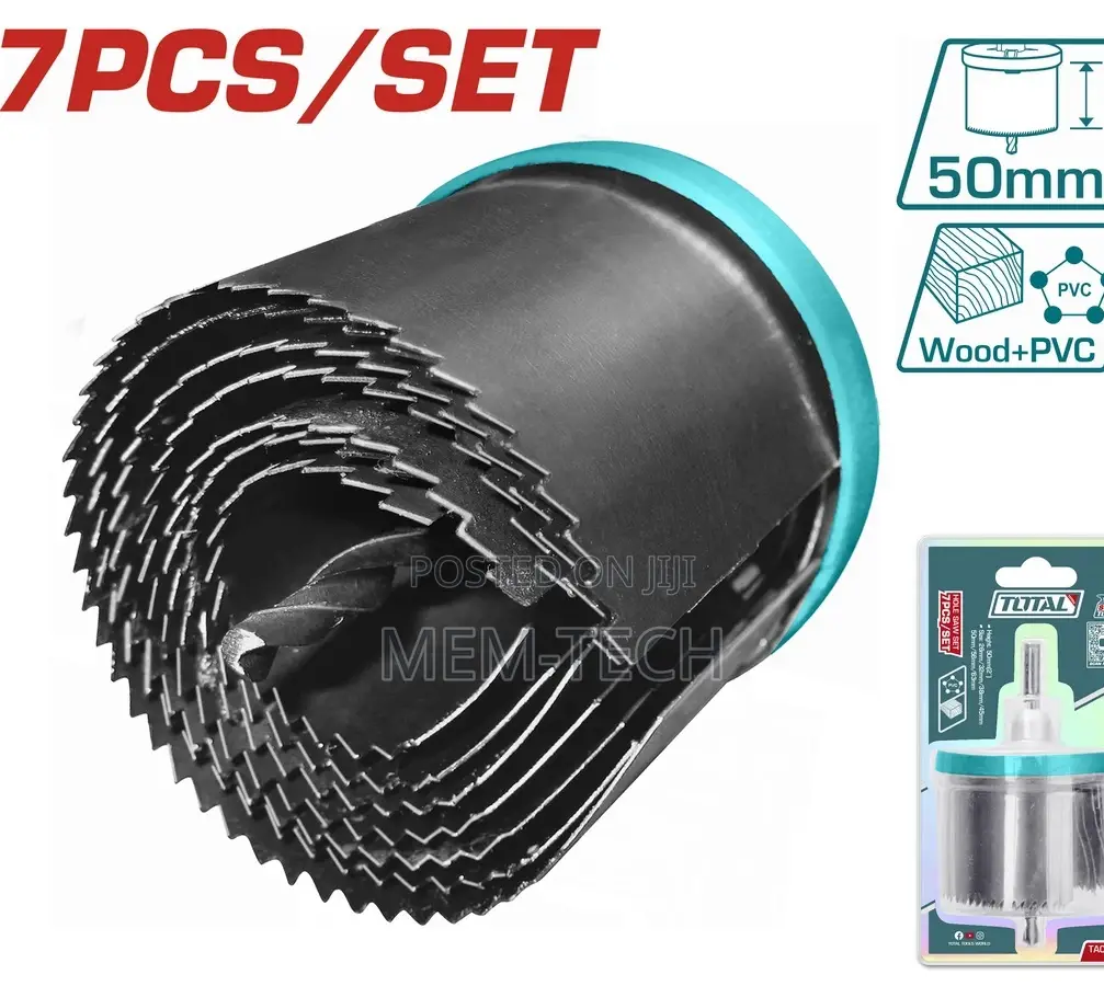 Total Tacsh3071 7pcs Hole Saw Set