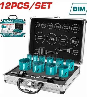Total Tacsh1121 Bi-Metal Hole Saw Set 12pcs