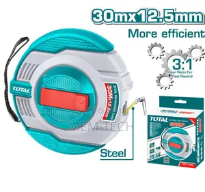 Total Tmt11306 Steel Measuring Tape 30mx12.5mm