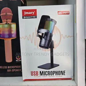 Jmary Mc-Pw13 Condenser Mic – Usb Plug Play Microphone