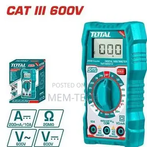 Total Tmt460012 Digital Multimeter
2000 Counts LCD Display