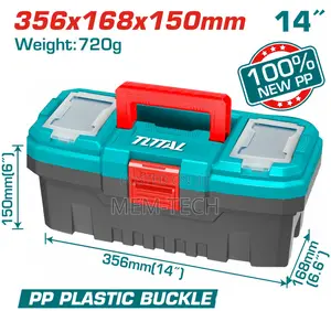 Total Tpbx0141 14" Plastic Tool Box
