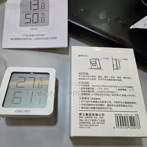 Deli Digital Humidity Meter Temperature Sensor Moisture Hygrometer