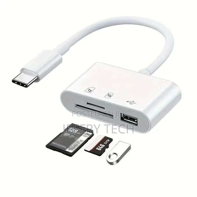Usb-C to Usb Card Reader With Sd/Microsd Slots – Compatible