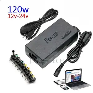 Universal 8x1 Laptop Charger 120w 12-24v Multi-Purpose Power