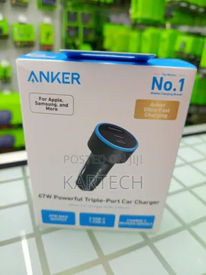 Anker 535 67 W Tripple (3)‐Port Usb‐C Car Charger,