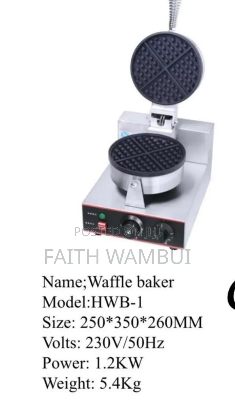 New Waffle Maker Machine/ Single Waffle Maker