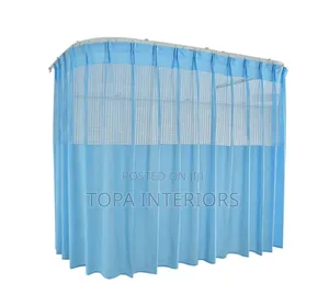 Ventilated Blue Hospital Curtains for Ward/Clinic Partition