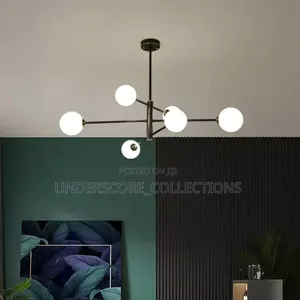 Black Pendant Lights With 6 Bulbs