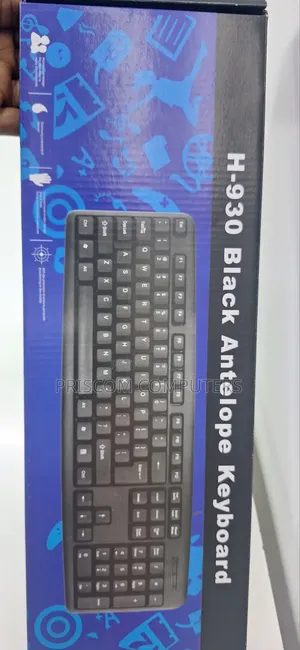 H-930 Black Antelope Computer Wired Keyboard