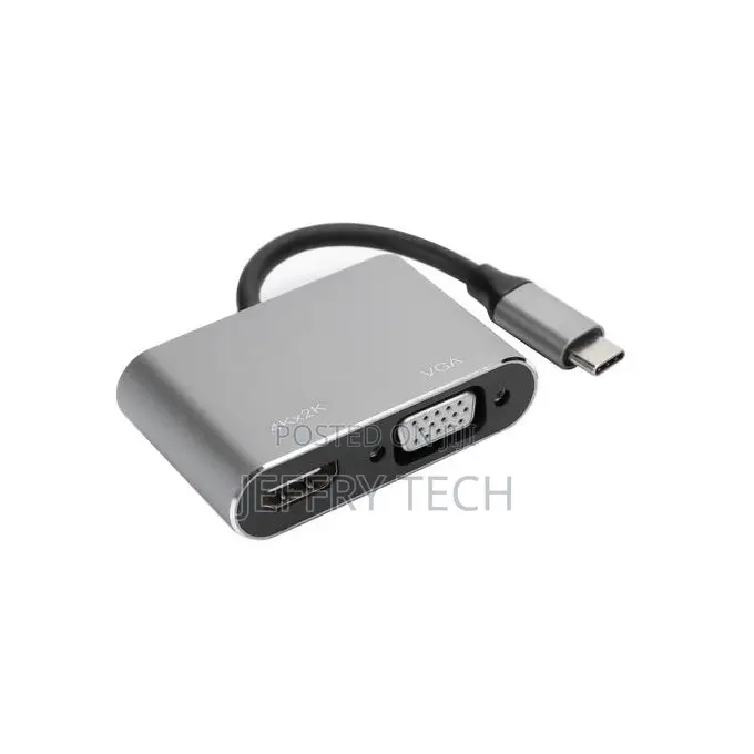 Adapter Typec Hub to Vga Hdmi Dvi Displayport/3.1 Ether