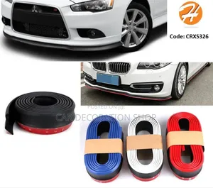 2.5 Meter Black Car Front Bumper Antiscratch Protector Lip