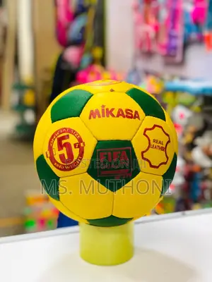 Quality Size 5 Leather Football  