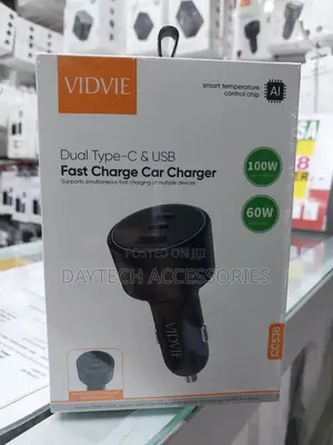 Vidvie in-Car Dual-Type-C Usb Fast Charge Car Charger 100w