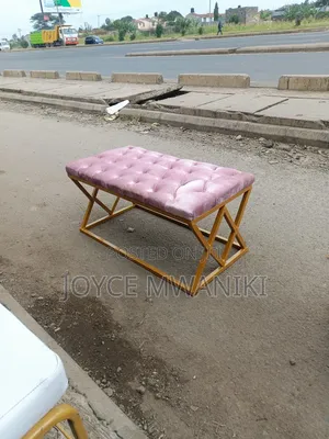 Salon Waiting Seat, Baby Pink 