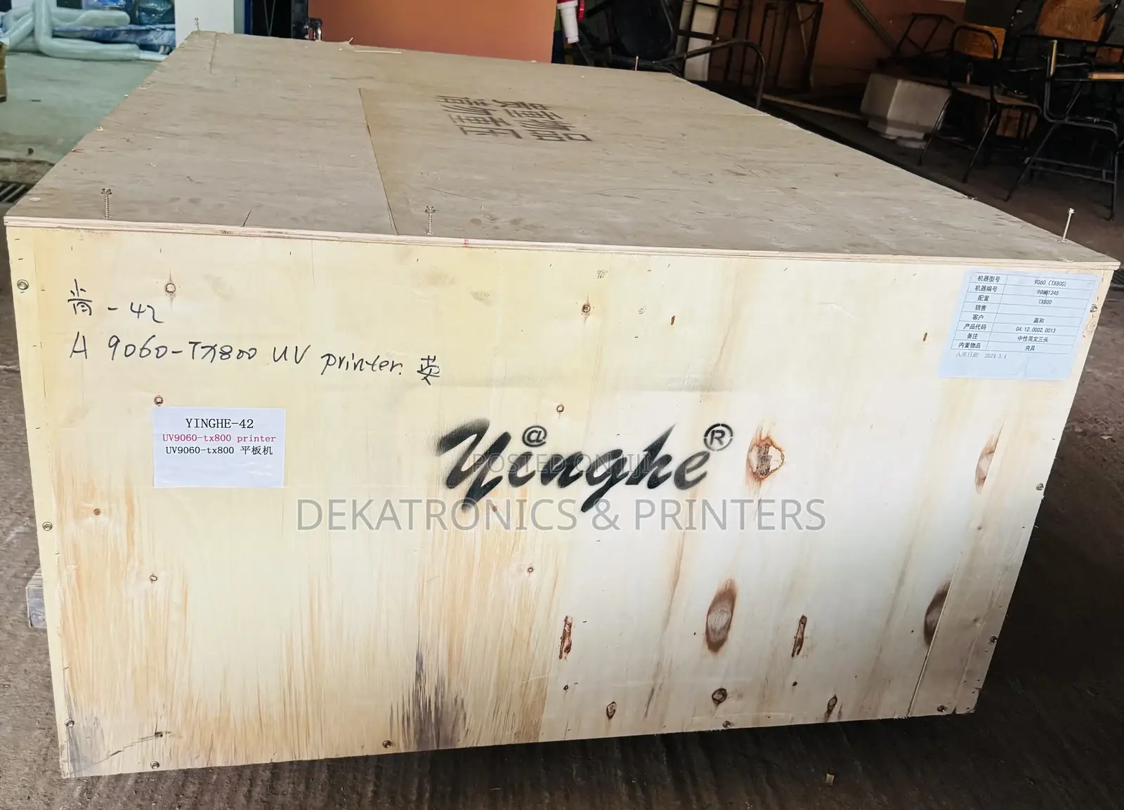 Yinghe 60cm by 90cm Uv Flatbed Printer