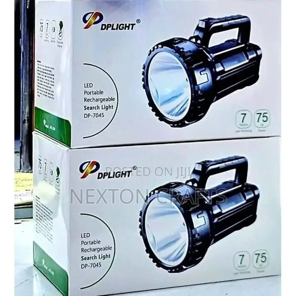 75w Led Portable Rechargeable Search Light Torch