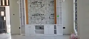 Tv Stand With Wall Panel Modern Design