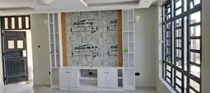 Tv Stand With Wall Panel Modern Design