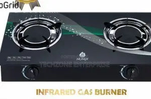 Nunix Infrared 2burner Tabletop Gas Cooker Auto Ignition,