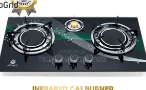 Nunix Gp-007 Durable Infrared 3~Burner Tabletop Gas Cooker